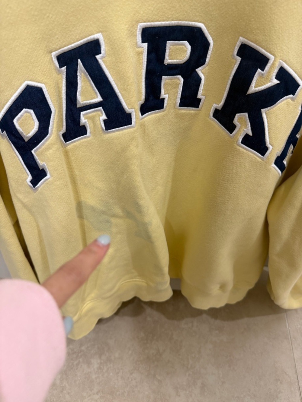 Parke Yellow + Blue Mockneck Sweatshirt. ⚡️💕 - Picture 3 of 5